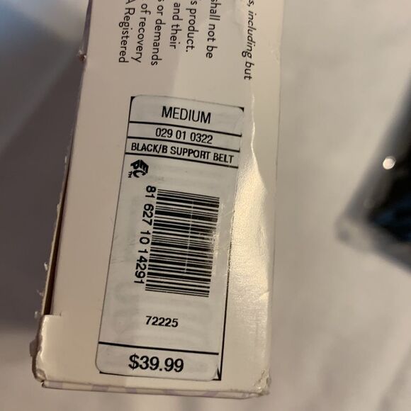 Belly Bandit Size Medium black maternity support belt with hot/cold gel pack - Picture 7 of 8